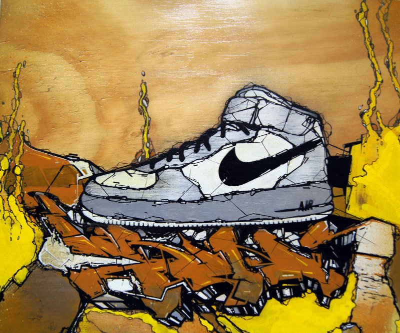 nike air force one graffiti